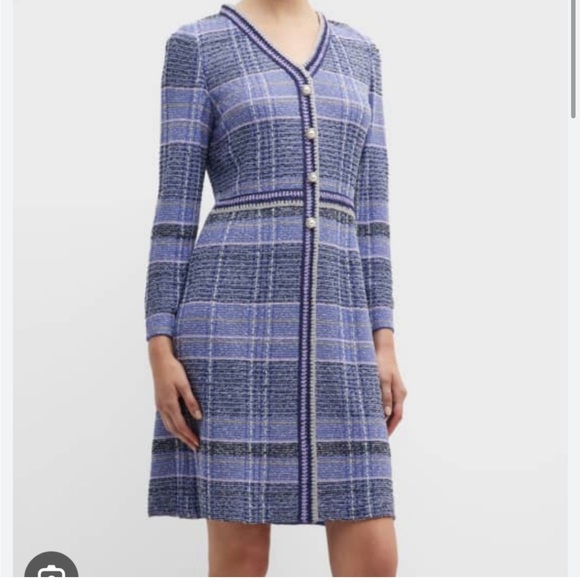Misook Dresses & Skirts - Misook Crochet Trim Tweed Dress (Size M)